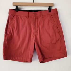 Abercrombie Fitch‎ Men's Red A&F All Day Stretch Shorts Size 32 Flat Front